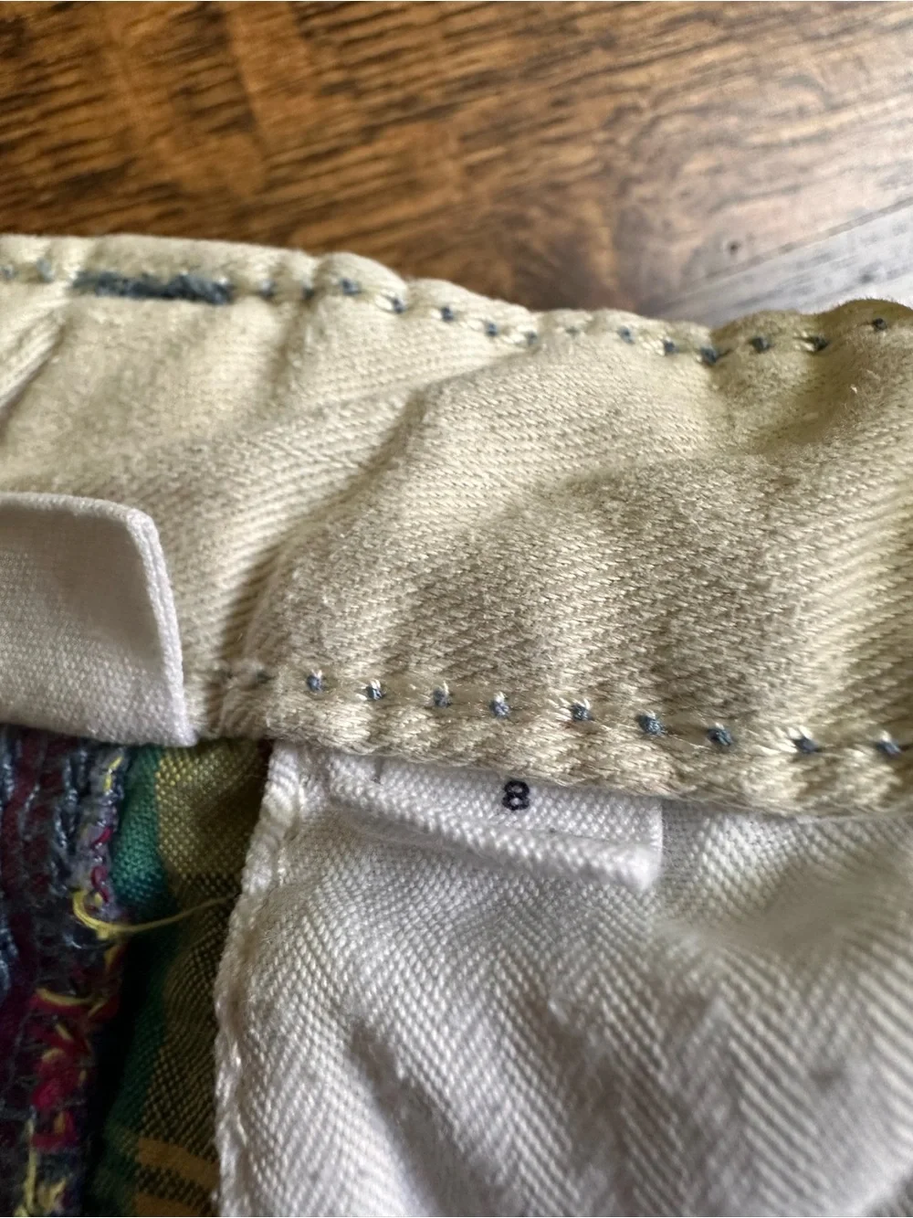Gap kids plaid shorts, size 8